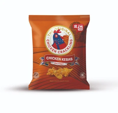 The Original Chicken Crackling Chicken Kebab 10 x 40 gm - NEW - Image 1 of 2