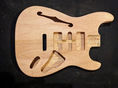 ST Guitar Body, Thinline, Mahogany, MADE IN USA - #2-1377