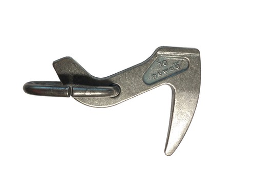 1 St Blochstreifhaken Einschlaghaken 10mm R�ckehaken Haken Geh�nge R�ckekette Fo