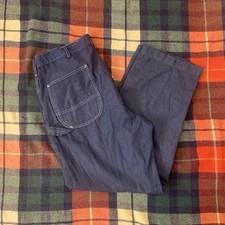 Vintage Unisex 70s SEARS Dark Blue Carpenter Denim Jeans