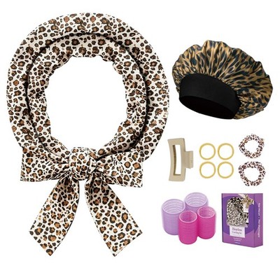 Heatless Curls Overnight, 70'' Velvet Hair Curlers with Hair Bonnet for Long H...