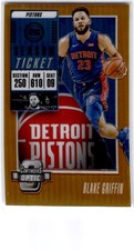 2018-19 Panini Contenders Optic #79 Blake Griffin Orange #/49