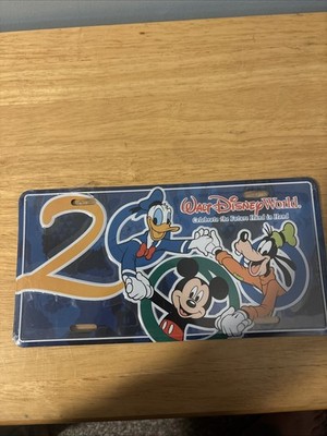 Walt Disney World 2000 License Plate Mickey