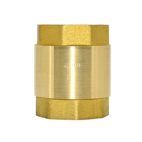 1" one way Vertical brass Check Valve NPT threaded Spring Backflow Prevention