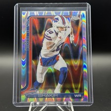 2025 Topps Chrome- Khalil Shakir RayWave Refractor Buffalo Bills