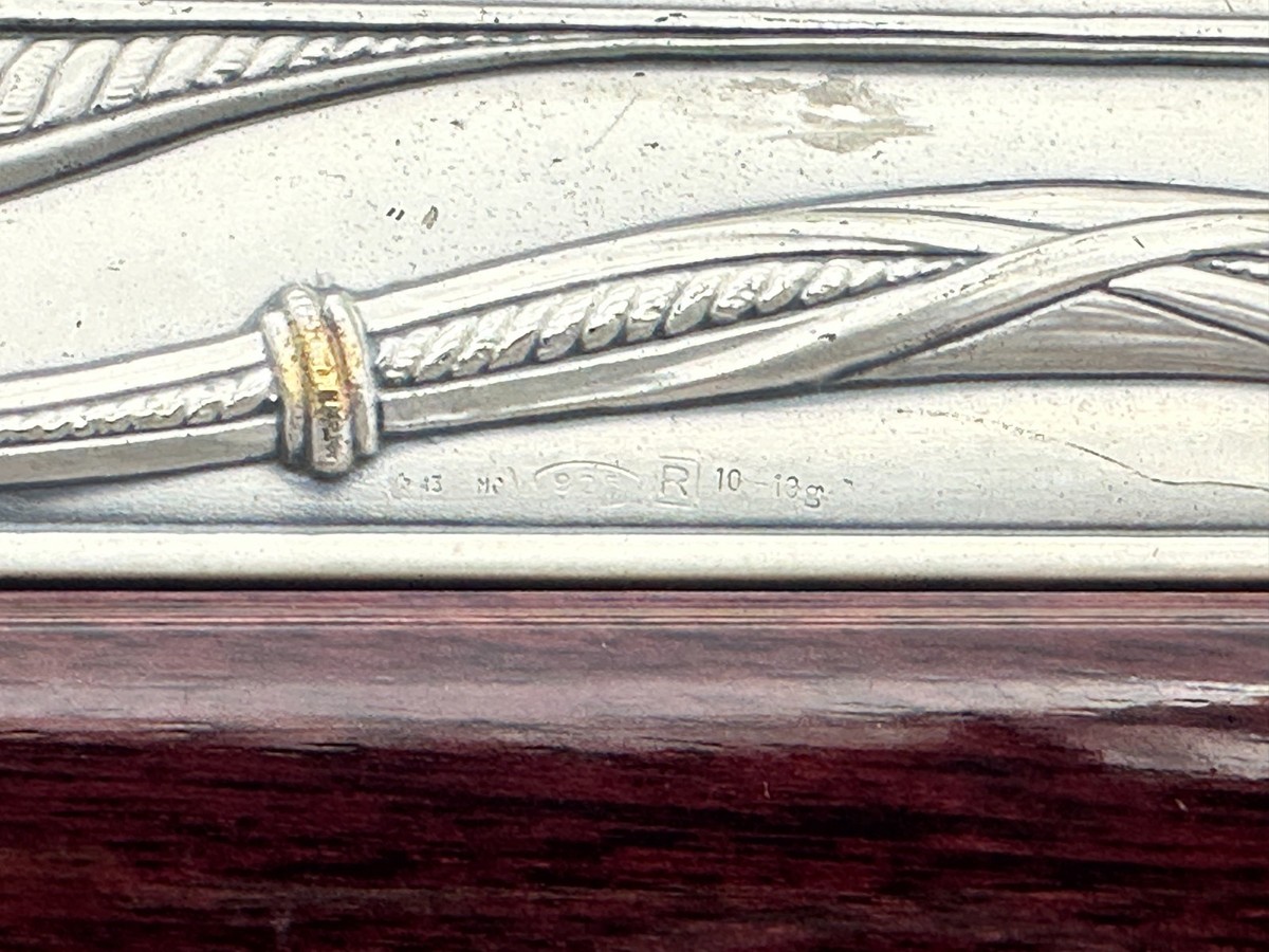 Vintage Ottaviani 1945 Opera Depositata Italy Sterling Silver 