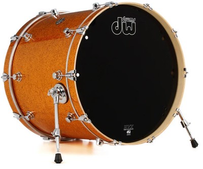 DW Performance Series Bass Drum - 18'' x 22'' Gold Sparkle FinishPly