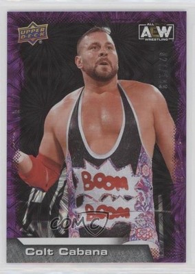 2022 Upper Deck AEW All Elite Wrestling Purple Pyro 27/199 Colt Cabana #2 7l6