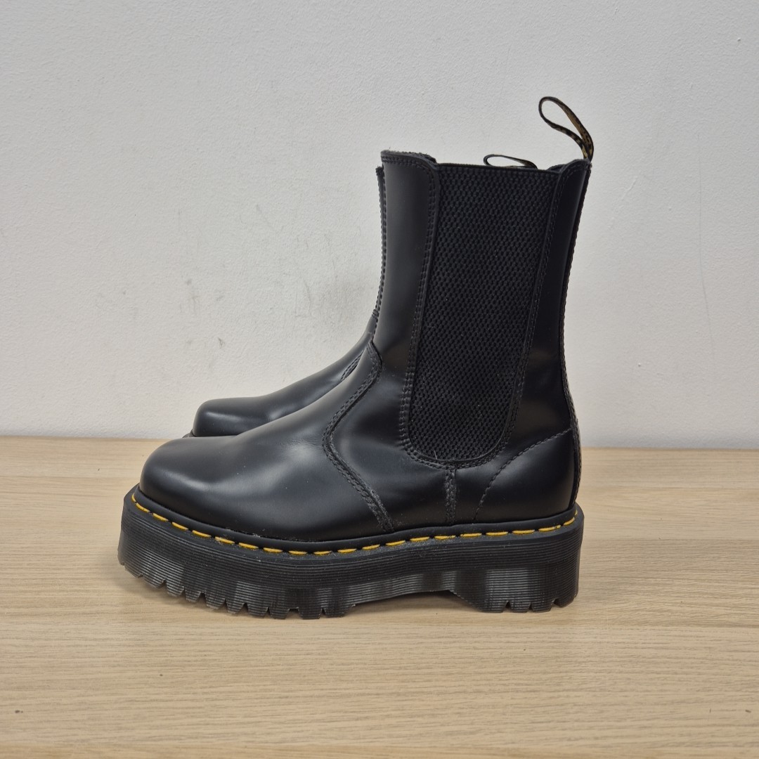 Leather Platform Chelsea Dr Martens Chunky Chelsea Boots Dr