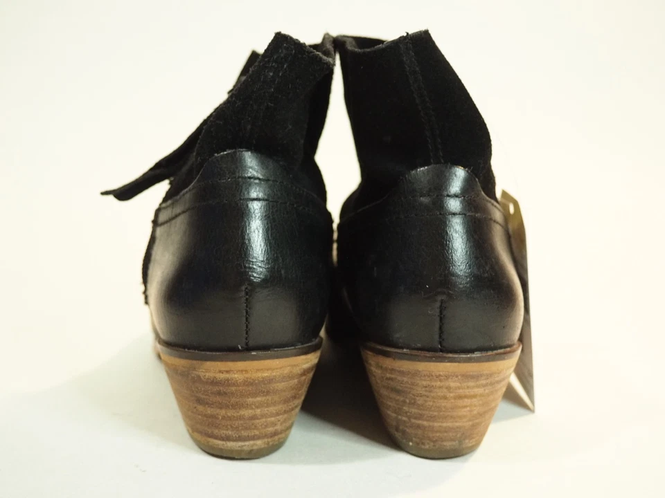 Botines estilo occidental Frye & Co "Rubie" de cuero negro punta en punta, talla 6,5 EE. UU. Foto 2 de 4