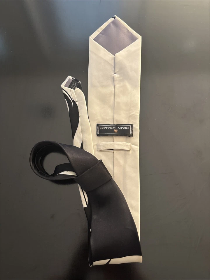 Галстук мужской Stacy Adams белый, черный, серый - Изображение 4 из 4