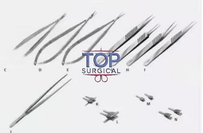 Hand Surgery Basic Set Flat Handle Micro Surgery Surgical instruments With Box