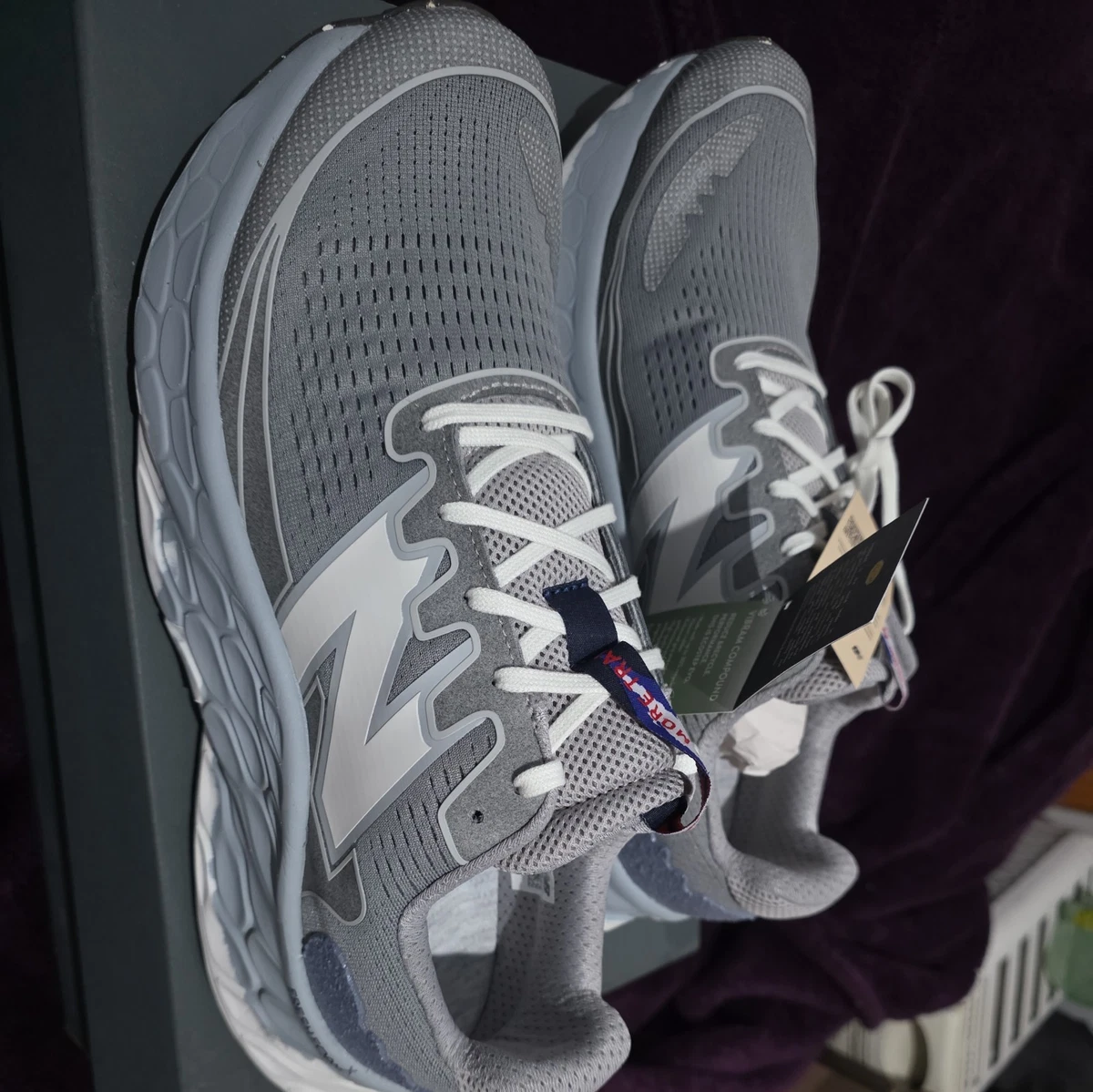 Zapatillas bajas New Balance grises con cordones para hombre Reino Unido 12,5 EE. UU. 13 MPN MTMORNM1