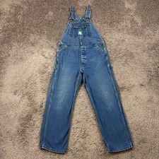 Liberty Overalls Men 33 Carpenter Bib Work Wear Denim Farmer Medium Wash Outdoor
