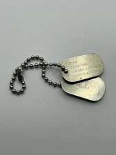 Vintage Hasbro GI Joe Duke Code Name Dog Tags For 12" Action Figure