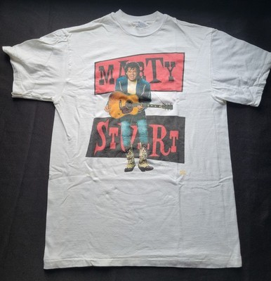 Marty Stuart Vintage Love And Luck T-shirt, Medium, White, Great Shape 