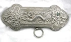 RARE Antique Tibetan Hammered Apron Clasp Belt Buckle Dragon