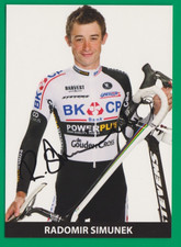 CYCLING cycling card RADOMIR SIMUNEK team BK/CP signed