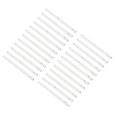 Drawer Slides, 24Pcs 300mm - Plastic Drawer Rails, Grooved Guide Rails White 