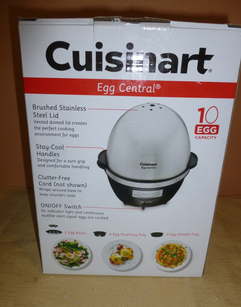 Cuisinart Egg Central Electric Egg Cooker 10 Egg Capacity CEC-10 NEW OPEN BOX