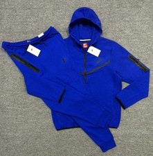 Nike Tech Fleece Kids Blue Tracksuit Set Hoodie Joggers NEW - Size 3T