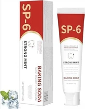 SP-6 Probiotic Toothpaste, Fluoride Free Upgraded Formula, 100g/3.5oz - 3 Pack