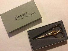 GINGHER 3 1/2" EMBROIDERY SCISSORS ITALIAN MADE