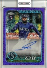 2024 Topps Chrome Update Jonatan Clase Auto Purple Speckle /299