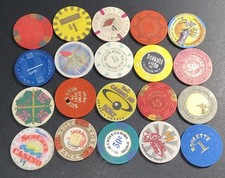Casino Chip Odd Lot- 20 Different Chips From ...