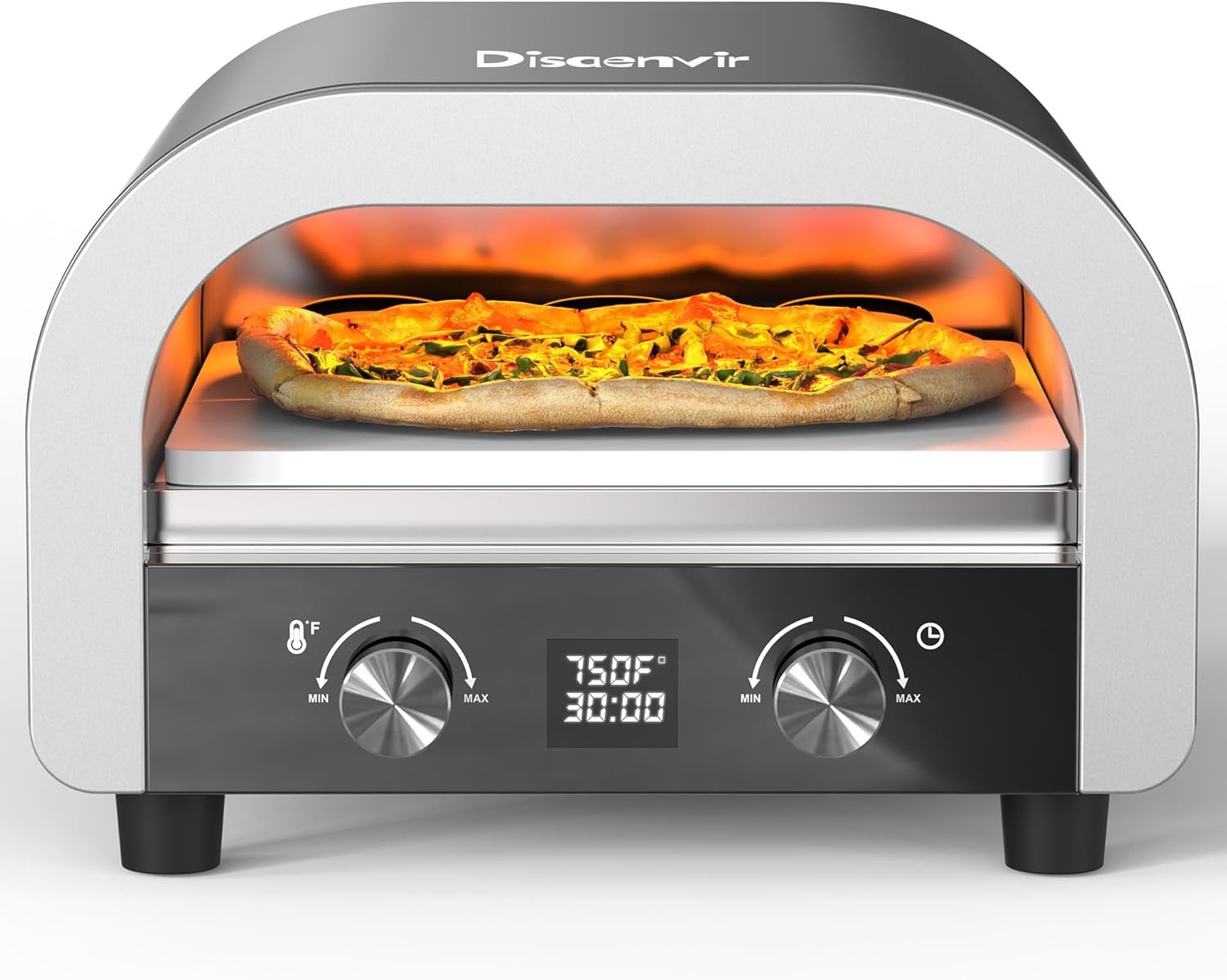 13 Inch Electric Countertop Pizza Oven Portable