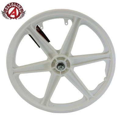 ALTALINE 20” GT Style BMX Mag Wheel White 6-Spoke Front or