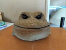 Vintage Numbered And Signed Lou Renkin Cement Frog Sculpture