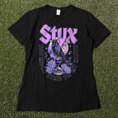 Styx Too Much Time On My Hands Raven Graphic Tour T-Shirt M