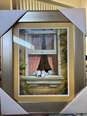 Disney Fine Art ( Framed ) Puppy Love - 18x14 Lithograph On Paper By Rob Kaz