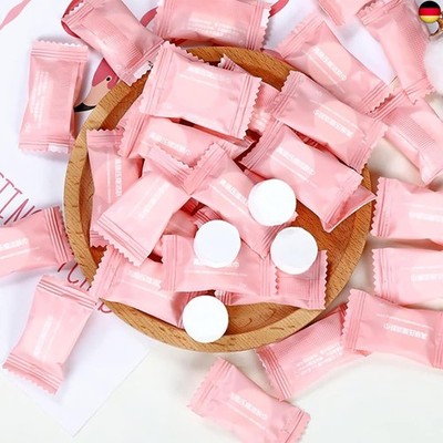 Pack of 60 Compressed Towels, Disposable Compressed Towels for Travel, Beauty,