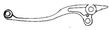 EMGO 30-32921 RIGHT LEVER / KAWASAKI
