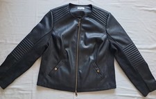 Lederjacke Imitat, Judith Williams, Gr.42, Schwarz, Neu