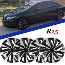 4x For Toyota Yaris 2000-2024 15 Hubcaps Wheel Cover Hub Cap Fits R15 Steel Rim