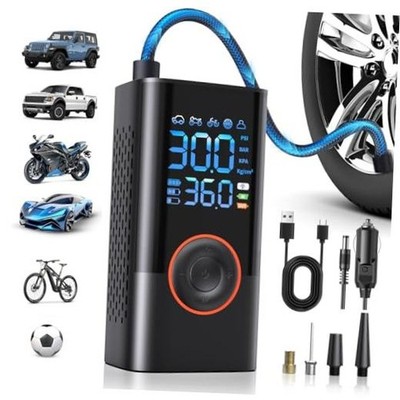 Tire Inflator Portable Air Compressor Portable Cordless Mini Air Pump with