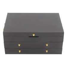 Wooden Silverware Chest Silverware Storage Bo...