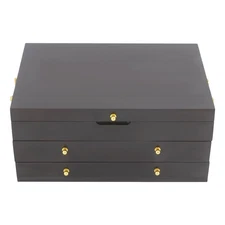 Wooden Silverware Chest Silverware Storage Box Silverware Case With Handle