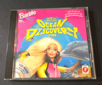 1997 Mattel Adventures With Barbie Ocean Discovery CD-ROM Windows 3.1/95 in Case