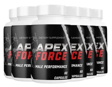 (6 Pack) Apex Force Men Pills, ApexForce Male Health Support Formula Capsules