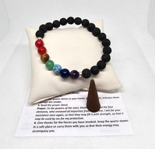 PULSERA PULSERA 7 CHAKRAS TURMALINA PIEDRA / 7 CHAKRAS CUARZO PIEDRA TURMALINA