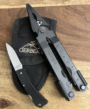 USA Gerber Multi Tool MP600 w/Gerber LST Knife/Sheath SUPER NICE!! (Lot Of 2)USA