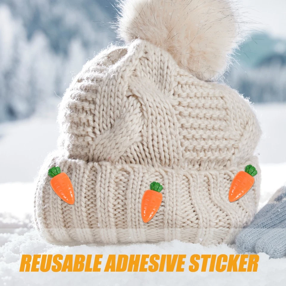 20 Pcs Miniature Flatback Carrot Easter Embellishments for Crafts - Image 3 of 4