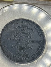 Hard Times Token #167, Peck& Burnham, Anacs EF-40 Details, Corroded, R-2,