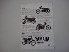 advertising Advertising 1976 Yamaha RD 350 C/XT 500 ENDURO/XS 500/XS 650 MOTORCYCLE