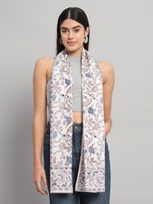 Indian Block Floral Printed Cotton Scarves Women Summer Neck Wraps Scarf 72"x22"