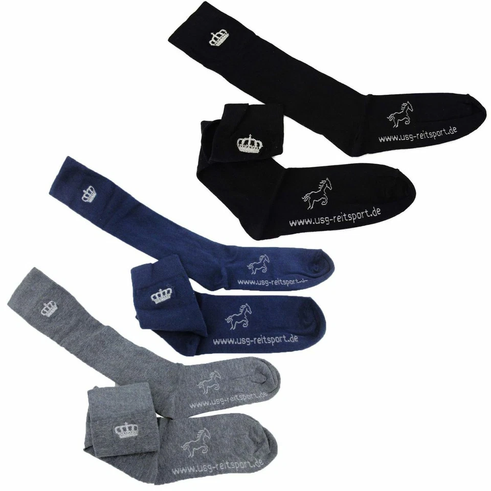 USG Sockies Socken Reitsocken Reitstrümpfe Strümpfe Royal 36 37 38 39 40 41